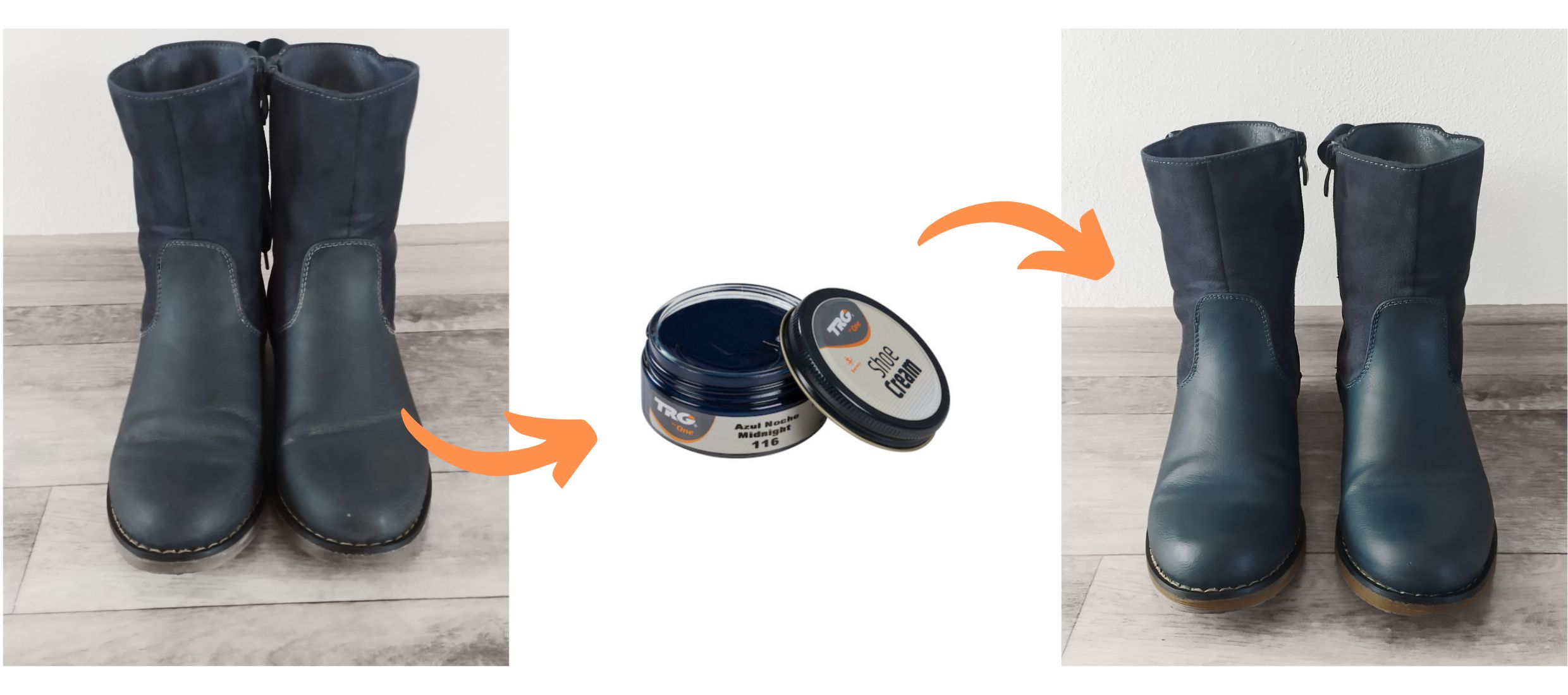 Niebiesky Krem do butów niebeskych Shoe Cream TRG the One Midnight 116